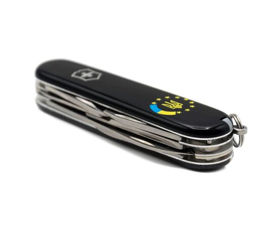 Нож Victorinox Climber Ukraine Black "Україна ЄС" (1.3703.3_T1130u), изображение 6 Нож Victorinox Climber Ukraine Black "Україна ЄС" (1.3703.3_T1130u), изображение 6