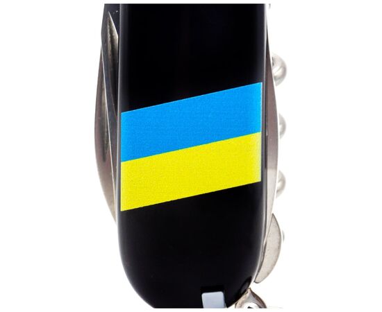 Ніж Victorinox Climber Ukraine Black "Прапор України" (1.3703.3_T1100u), зображення 4 Ніж Victorinox Climber Ukraine Black "Прапор України" (1.3703.3_T1100u), зображення 4