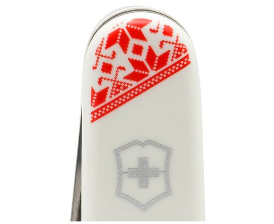 Нож Victorinox Huntsman Ukraine White "Вишиванка" (1.3713.7_T0051r), изображение 3 Нож Victorinox Huntsman Ukraine White "Вишиванка" (1.3713.7_T0051r), изображение 3