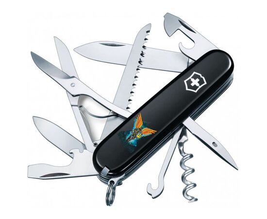 Ніж Victorinox Huntsman Ukraine Black "Янгол ЗСУ" (1.3713.3_T1061u)