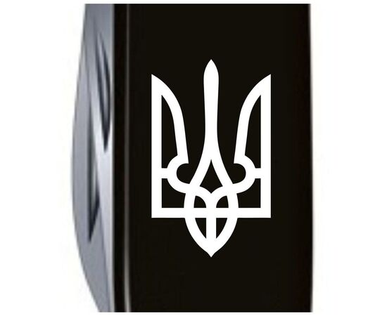 Нож Victorinox Huntsman Ukraine Black "Тризуб" (1.3713.3_T0010u), изображение 4