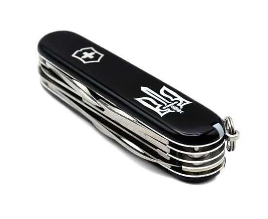 Нож Victorinox Huntsman Ukraine Black "Тризуб ОУН" (1.3713.3_T0300u), изображение 4
