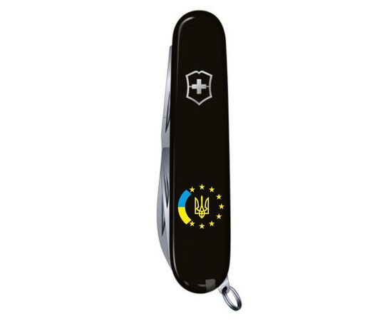 Нож Victorinox Huntsman Ukraine Black "Україна ЄС" (1.3713.3_T1130u), изображение 6