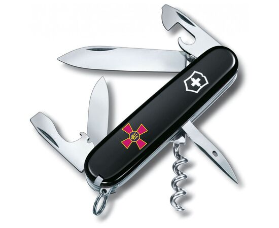 Нож Victorinox Spartan Army Black "Емблема ЗСУ" (1.3603.3_W0010u)