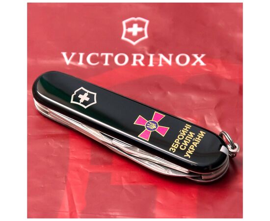 Ніж Victorinox Spartan Army Black "Емблема ЗСУ + Напис ЗСУ" (1.3603.3_W1011u), зображення 3