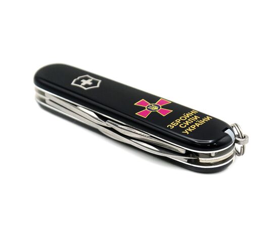Ніж Victorinox Spartan Army Black "Емблема ЗСУ + Напис ЗСУ" (1.3603.3_W1011u), зображення 6