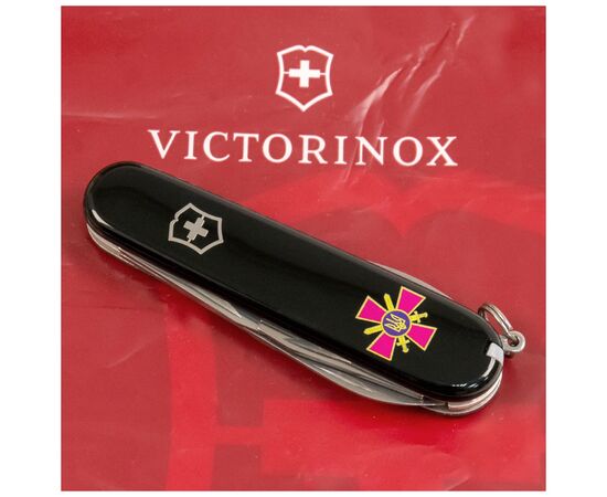 Нож Victorinox Spartan Army Black "Емблема СВ ЗСУ" (1.3603.3_W0020u), изображение 2 Нож Victorinox Spartan Army Black "Емблема СВ ЗСУ" (1.3603.3_W0020u), изображение 2