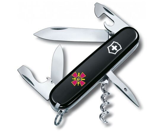 Нож Victorinox Spartan Army Black "Емблема СВ ЗСУ" (1.3603.3_W0020u)