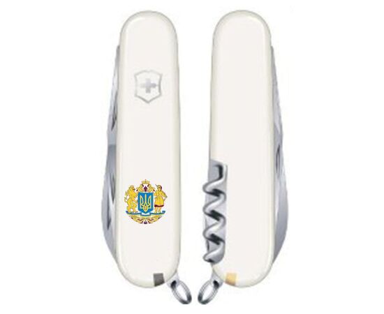 Нож Victorinox Spartan Ukraine White "Великий Герб України" (1.3603.7_T0400u), изображение 2