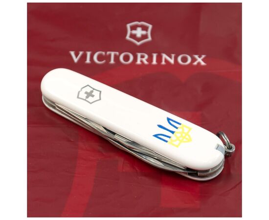 Нож Victorinox Spartan Ukraine White "Тризуб Жовто-Блакитний" (1.3603.7_T0017u), изображение 2 Нож Victorinox Spartan Ukraine White "Тризуб Жовто-Блакитний" (1.3603.7_T0017u), изображение 2