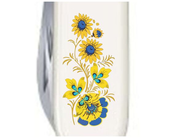 Нож Victorinox Spartan Ukraine White "Квіти" (1.3603.7_T1050u), изображение 6 Нож Victorinox Spartan Ukraine White "Квіти" (1.3603.7_T1050u), изображение 6