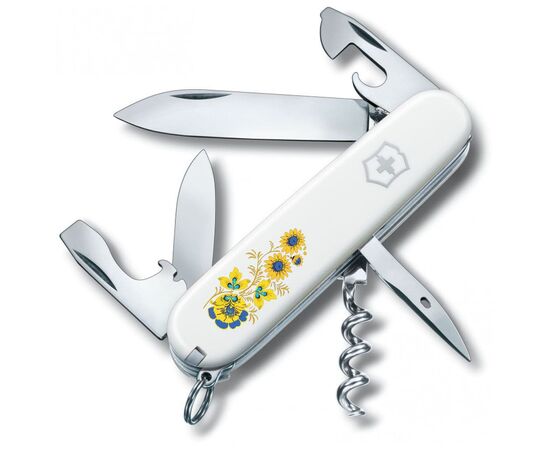 Нож Victorinox Spartan Ukraine White "Квіти" (1.3603.7_T1050u)
