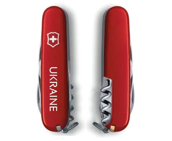Ніж Victorinox Spartan Ukraine Red "Ukraine" (1.3603_T0140u), зображення 2 Ніж Victorinox Spartan Ukraine Red "Ukraine" (1.3603_T0140u), зображення 2