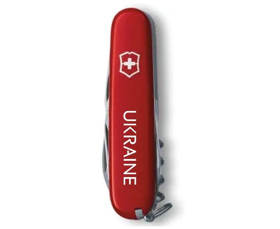 Ніж Victorinox Spartan Ukraine Red "Ukraine" (1.3603_T0140u), зображення 5 Ніж Victorinox Spartan Ukraine Red "Ukraine" (1.3603_T0140u), зображення 5