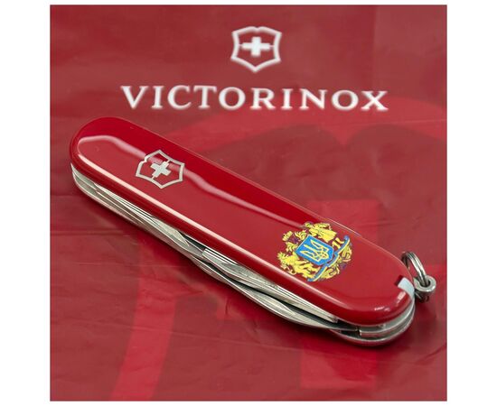 Нож Victorinox Spartan Ukraine Red "Великий Герб України" (1.3603_T0400u), изображение 3