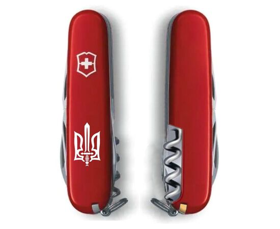 Нож Victorinox Spartan Ukraine Red "Тризуб ОУН" (1.3603_T0300u), изображение 2