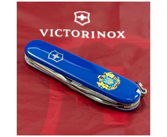 Нож Victorinox Spartan Ukraine Blue "Великий Герб України" (1.3603.2_T0400u), изображение 2