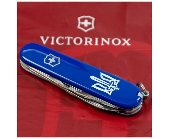 Нож Victorinox Spartan Ukraine Blue "Тризуб ОУН білий" (1.3603.2_T0300u), изображение 2 Нож Victorinox Spartan Ukraine Blue "Тризуб ОУН білий" (1.3603.2_T0300u), изображение 2