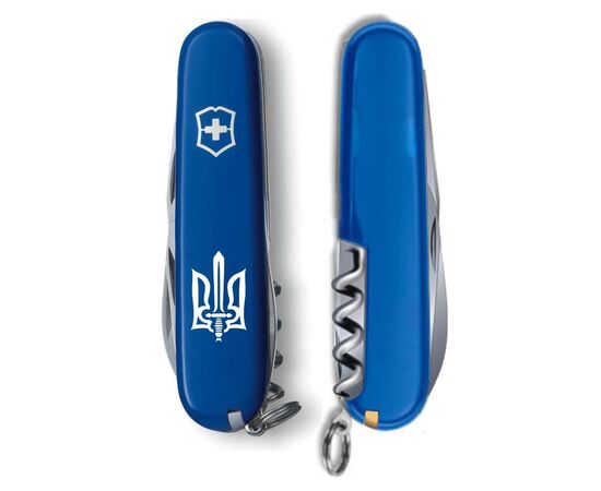 Нож Victorinox Spartan Ukraine Blue "Тризуб ОУН білий" (1.3603.2_T0300u), изображение 3 Нож Victorinox Spartan Ukraine Blue "Тризуб ОУН білий" (1.3603.2_T0300u), изображение 3