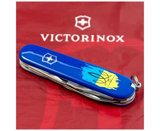 Нож Victorinox Spartan Ukraine Blue "Тризуб На Тлі Прапору" (1.3603.2_T1026u), изображение 2