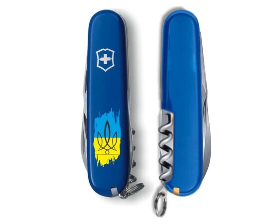Нож Victorinox Spartan Ukraine Blue "Тризуб На Тлі Прапору" (1.3603.2_T1026u), изображение 3