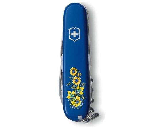 Нож Victorinox Spartan Ukraine Blue "Квіти" (1.3603.2_T1050u), изображение 5 Нож Victorinox Spartan Ukraine Blue "Квіти" (1.3603.2_T1050u), изображение 5