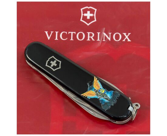 Нож Victorinox Spartan Ukraine Black "Янгол ЗСУ" (1.3603.3_T1061u), изображение 2 Нож Victorinox Spartan Ukraine Black "Янгол ЗСУ" (1.3603.3_T1061u), изображение 2