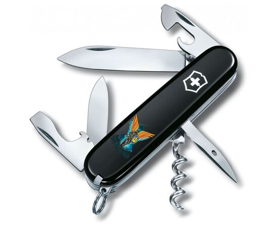 Нож Victorinox Spartan Ukraine Black "Янгол ЗСУ" (1.3603.3_T1061u)