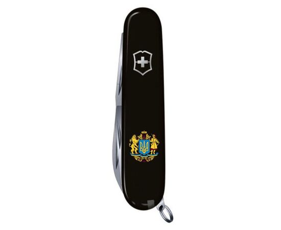 Нож Victorinox Spartan Ukraine Black "Великий Герб України" (1.3603.3_T0400u), изображение 5