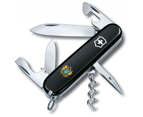 Нож Victorinox Spartan Ukraine Black "Великий Герб України" (1.3603.3_T0400u)