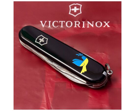 Нож Victorinox Spartan Ukraine Black "Голуб Миру Жовто-Блакитний" (1.3603.3_T1036u), изображение 2 Нож Victorinox Spartan Ukraine Black "Голуб Миру Жовто-Блакитний" (1.3603.3_T1036u), изображение 2
