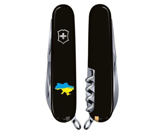 Ніж Victorinox Spartan Ukraine Black "Карта України Жовто-Блакитна" (1.3603.3_T1166u), зображення 2 Ніж Victorinox Spartan Ukraine Black "Карта України Жовто-Блакитна" (1.3603.3_T1166u), зображення 2