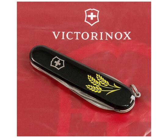 Нож Victorinox Spartan Ukraine Black "Колосся Пшениці" (1.3603.3_T1338u), изображение 3