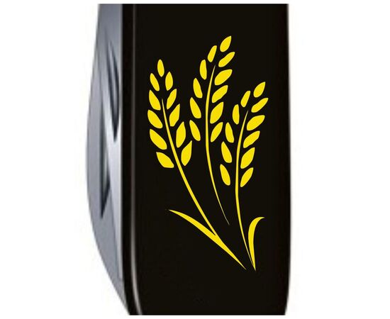 Нож Victorinox Spartan Ukraine Black "Колосся Пшениці" (1.3603.3_T1338u), изображение 4