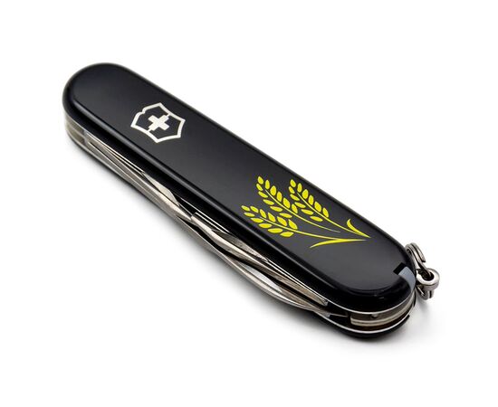 Нож Victorinox Spartan Ukraine Black "Колосся Пшениці" (1.3603.3_T1338u), изображение 6