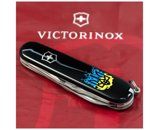 Нож Victorinox Spartan Ukraine Black "Вогняний Тризуб" (1.3603.3_T0316u), изображение 2 Нож Victorinox Spartan Ukraine Black "Вогняний Тризуб" (1.3603.3_T0316u), изображение 2
