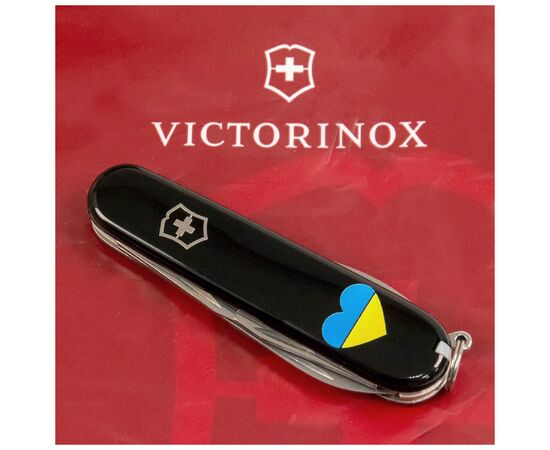 Нож Victorinox Spartan Ukraine Black "Серце Жовто-Блакитне" (1.3603.3_T1090u), изображение 3 Нож Victorinox Spartan Ukraine Black "Серце Жовто-Блакитне" (1.3603.3_T1090u), изображение 3