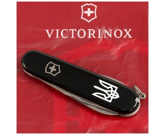 Нож Victorinox Spartan Ukraine Black "Тризуб" (1.3603.3_T0010u), изображение 2 Нож Victorinox Spartan Ukraine Black "Тризуб" (1.3603.3_T0010u), изображение 2