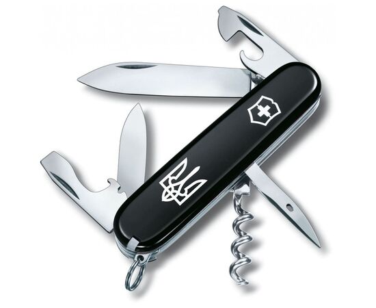Нож Victorinox Spartan Ukraine Black "Тризуб" (1.3603.3_T0010u)