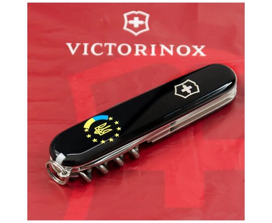 Нож Victorinox Spartan Ukraine Black "Україна ЄС" (1.3603.3_T1130u), изображение 2 Нож Victorinox Spartan Ukraine Black "Україна ЄС" (1.3603.3_T1130u), изображение 2