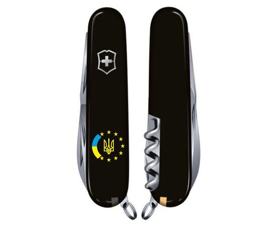 Нож Victorinox Spartan Ukraine Black "Україна ЄС" (1.3603.3_T1130u), изображение 3 Нож Victorinox Spartan Ukraine Black "Україна ЄС" (1.3603.3_T1130u), изображение 3