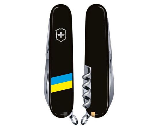 Ніж Victorinox Spartan Ukraine Black "Прапор України" (1.3603.3_T1100u), зображення 3 Ніж Victorinox Spartan Ukraine Black "Прапор України" (1.3603.3_T1100u), зображення 3