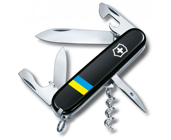Нож Victorinox Spartan Ukraine Black "Прапор України" (1.3603.3_T1100u)