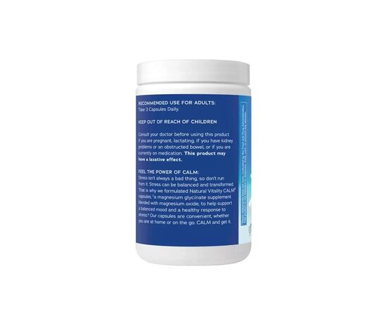 Мінерали Natural Vitality Гліцинат Магнію, 325 мг, CALM, Magnesium Glycinate, 120 капсул (PTG-04399), зображення 3 Мінерали Natural Vitality Гліцинат Магнію, 325 мг, CALM, Magnesium Glycinate, 120 капсул (PTG-04399), зображення 3
