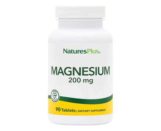 Минералы Natures Plus Магний, 200 мг, Magnesium, 90 таблеток (NAP-03350)