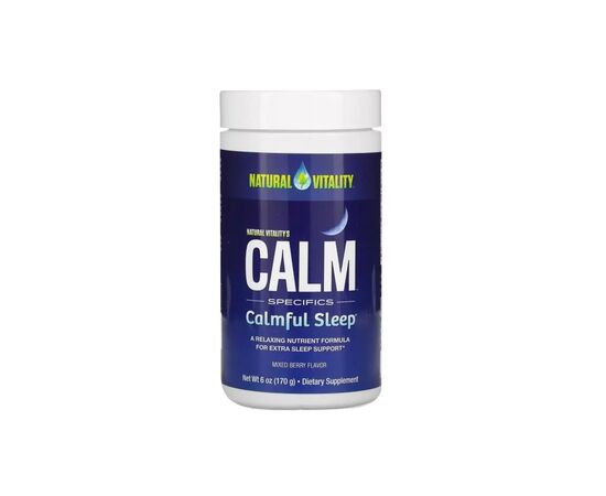 Вітамінно-мінеральний комплекс Natural Vitality Напій для спокійного сну, смак ягід, Calm Specifics, Calmful Sleep (PTG-00226), зображення 2 Вітамінно-мінеральний комплекс Natural Vitality Напій для спокійного сну, смак ягід, Calm Specifics, Calmful Sleep (PTG-00226), зображення 2