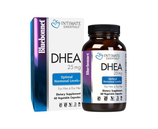 Витаминно-минеральный комплекс Bluebonnet Nutrition Дегидроэпиандростерон, 25 мг, Intimate Essenitals, DHEA, 60 вегетари (BLB4016)
