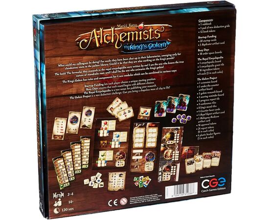 Настольная игра Czech Games Edition Alchemists: The King's Golem (дополнение) (CGE00038), изображение 3 Настольная игра Czech Games Edition Alchemists: The King's Golem (дополнение) (CGE00038), изображение 3