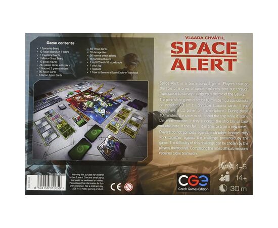 Настольная игра Czech Games Edition Space Alert (CGE00005), изображение 2 Настольная игра Czech Games Edition Space Alert (CGE00005), изображение 2