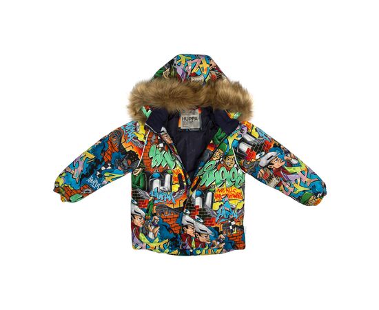 Куртка Huppa MARINEL 17200030 різнокольоровий з принтом 128 (4741632124103), зображення 4 Куртка Huppa MARINEL 17200030 різнокольоровий з принтом 128 (4741632124103), зображення 4